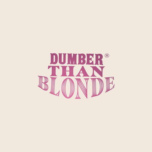 Dumber than blonde logo
