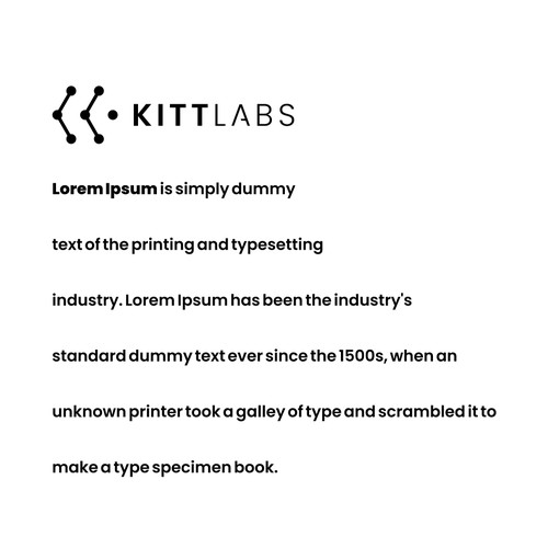 Kitt Labs Simple ad sleek tech consulting firm logo