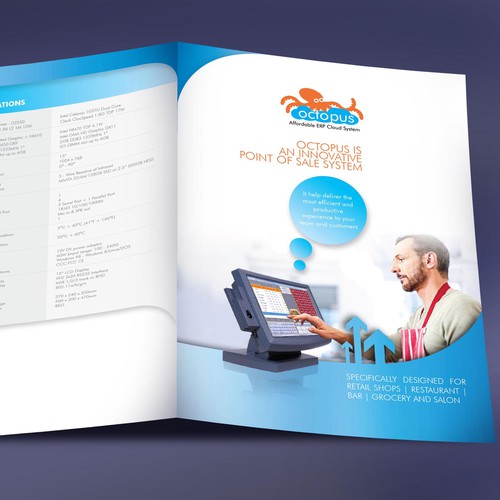 Create a classy and luxury look for a POS brochure