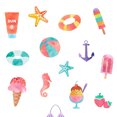 summer stickers