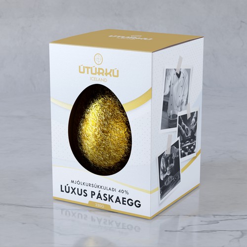 Easter egg packaging for colourful eggs