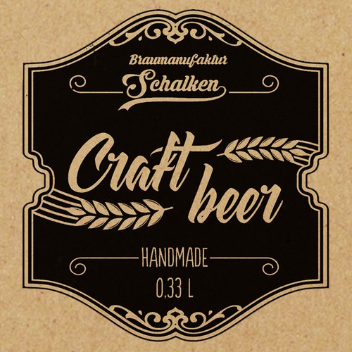 Beer label design