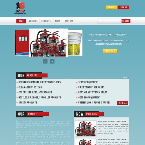 Steel Fire Equipment Ltd needs a new website design