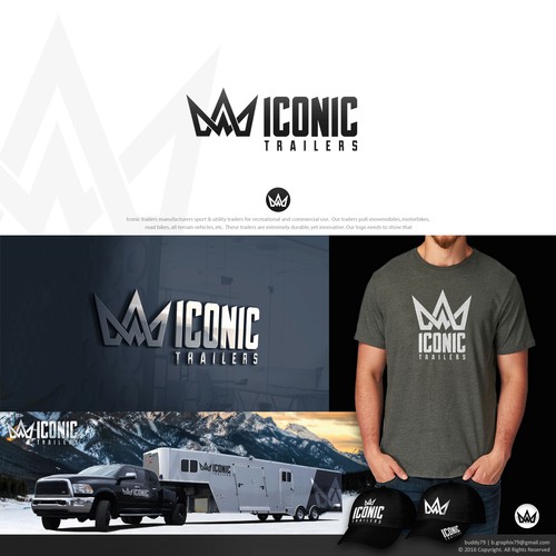 Awesome logo for Iconic trailers