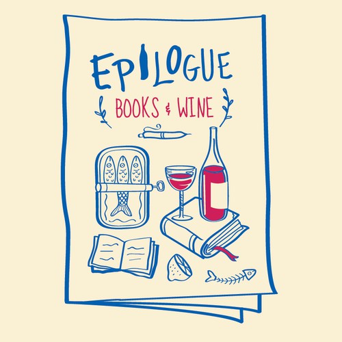 Books and Wine logo