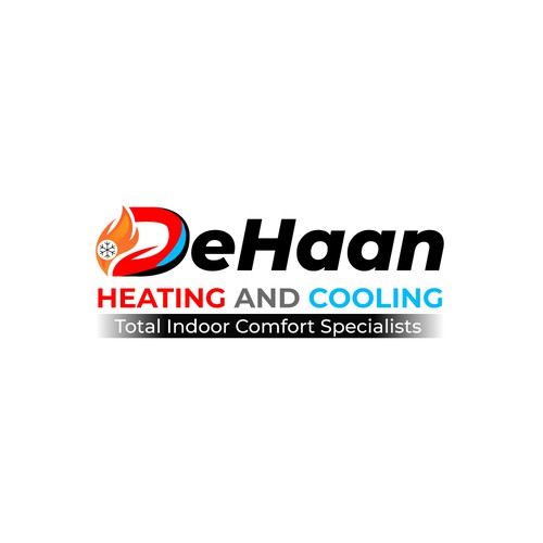 DeHaan Heating and Cooling Logo Design