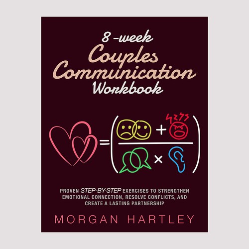 fun and young book design for couples communication