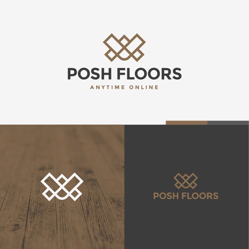 Bold logo for floor company
