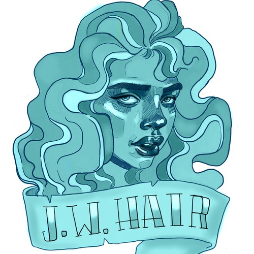 Logo concept for hair salon