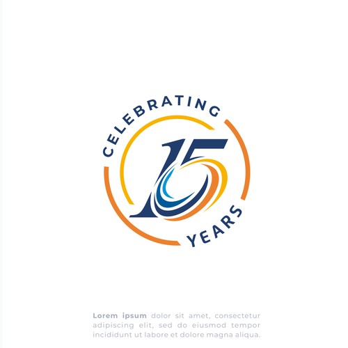 Anniversary logo for procurement company