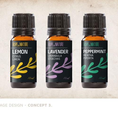 Hope & Nature label design