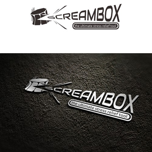 Create a simple clean logo for Screambox