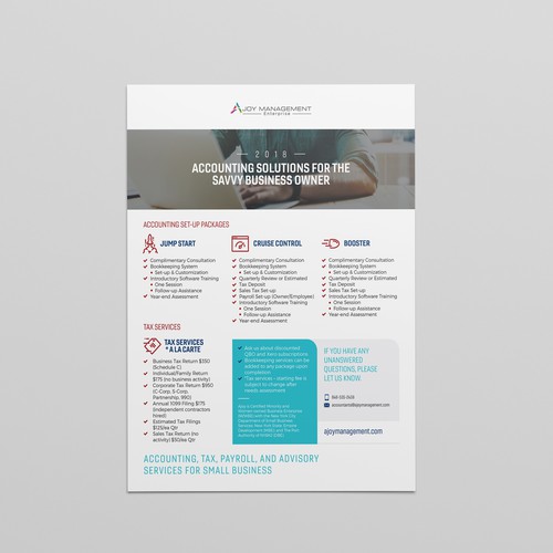 Ajoy Management Flyer design