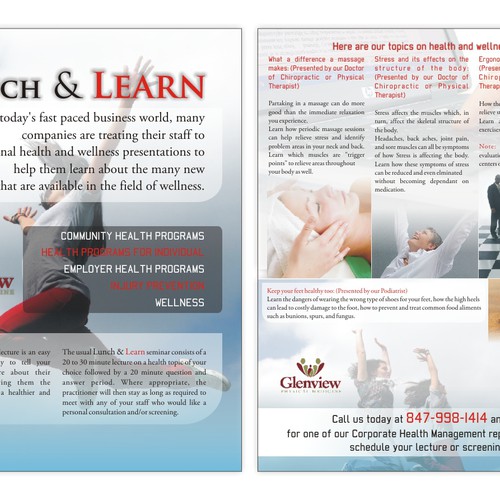 Full color flyer for healthcare center