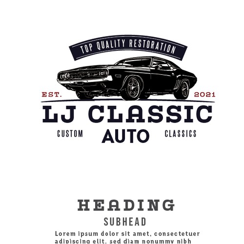 Logo for Classic 70s Americana Automobile Restoration Shop