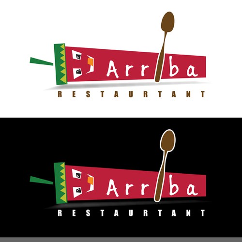Create a logo for ARRIBA mexican fastfood.