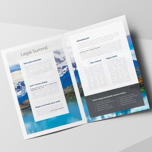 Brochure Concept for Legal Summit