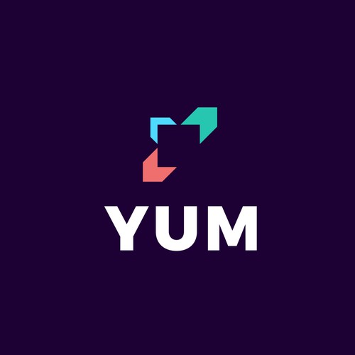 Digital agency YUM logo concept