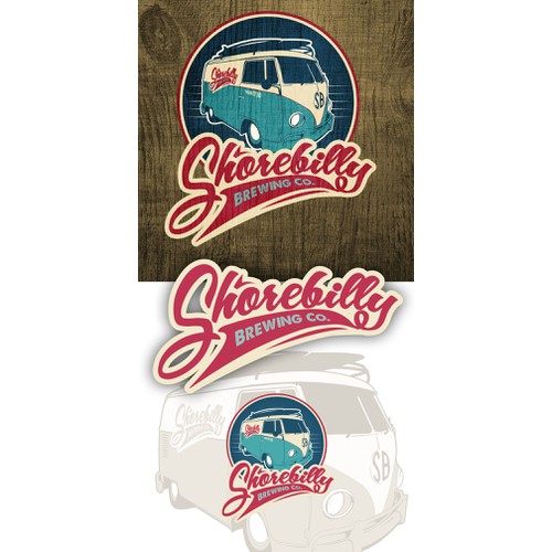 Retro / Groovy / Beachy style logo for brewing company!