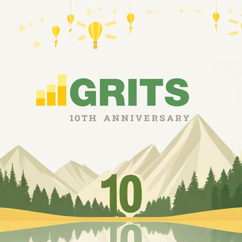 Banner for an environmental company’s 10th anniversary celebration.
