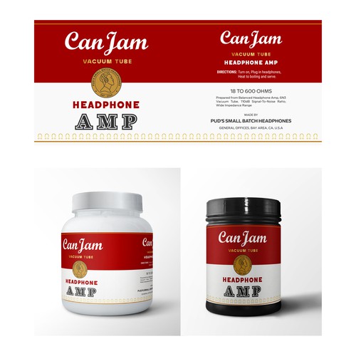 Canjam label design