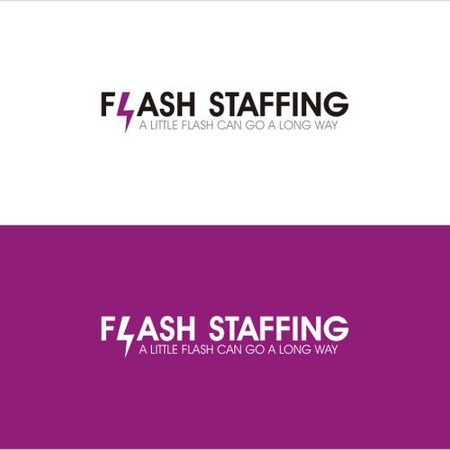 Simple & strong logo for Flash Staffing