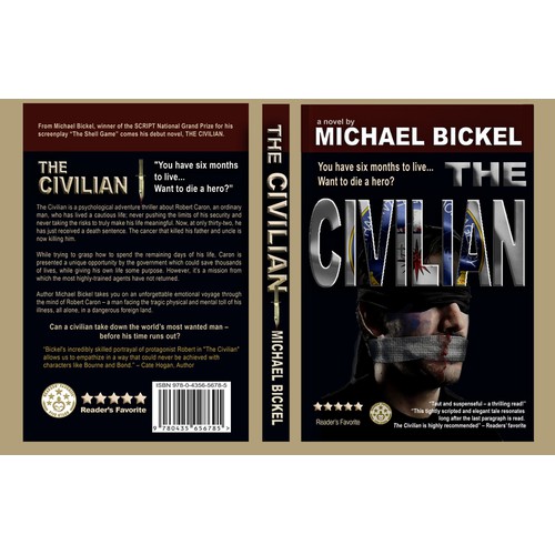 An ICONIC looking book cover for a 5 star reviewed manuscript