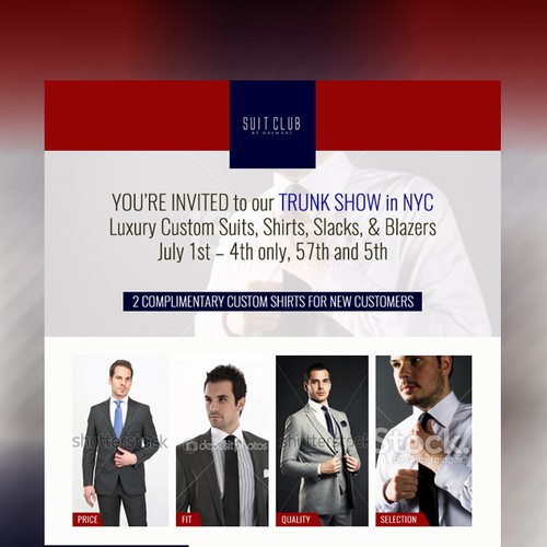 NEW YORK MEN'S FASHION COMPANY - Email Newsletter Needed!