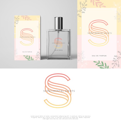 Bold logo for a perfume brand