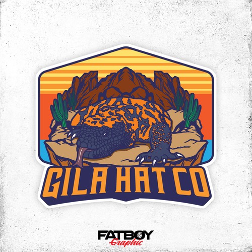 Trucker hat patch design for Gila Hat Co