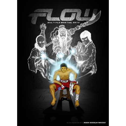 Poster for mixed martial arts clothing company