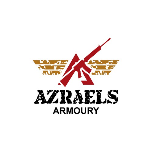 Second logo design for Azraels Armoury