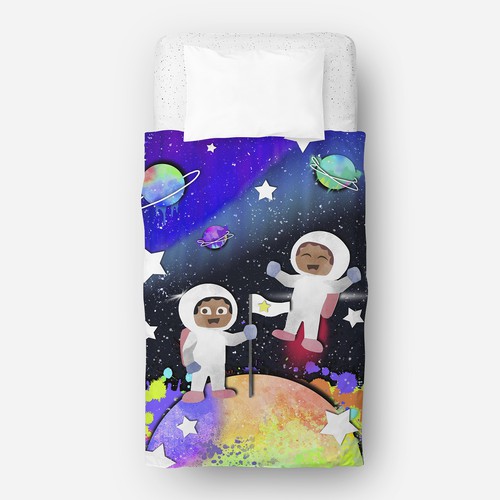 Space Kids Illustration