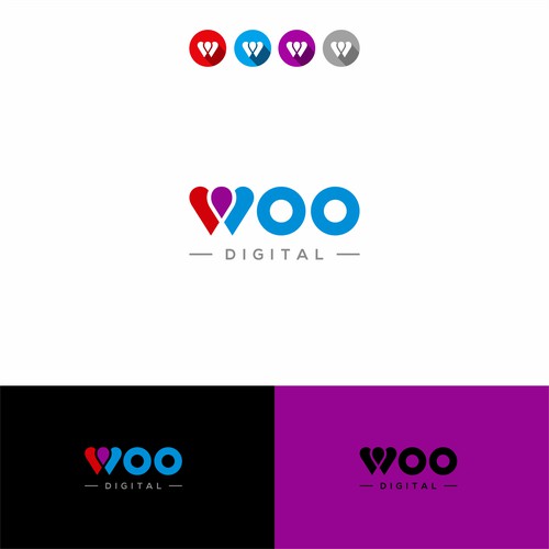 Design a Modern Flat Logo for Woo Digital