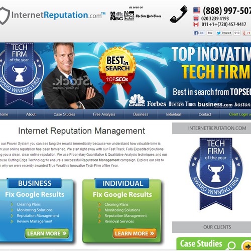 New banner ad wanted for InternetReputation
