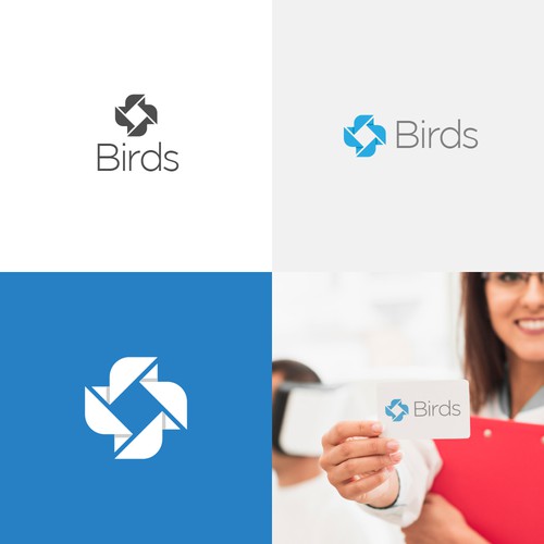 Plus Sign with bird logo for "birds"