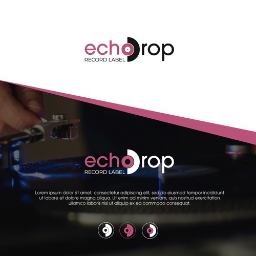 Logo concept for echodrop record label