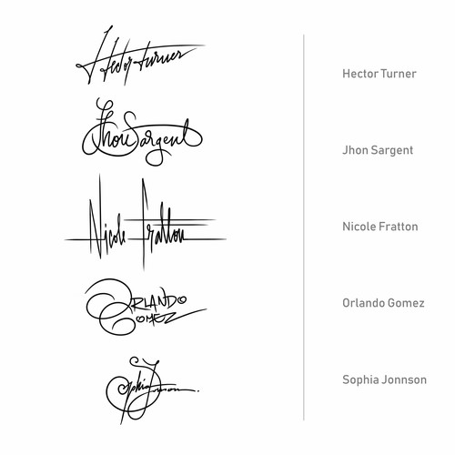 Signatures - Calligraphy