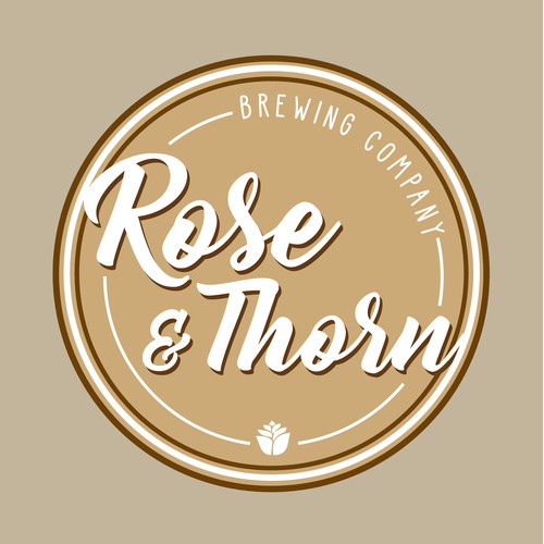Rose & Thorn Brewery Logo Design