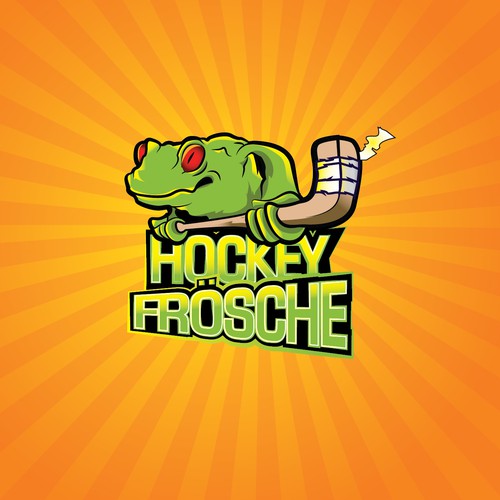 Logo for a hobby ice hockey team - The Cologne Hockey Frogs