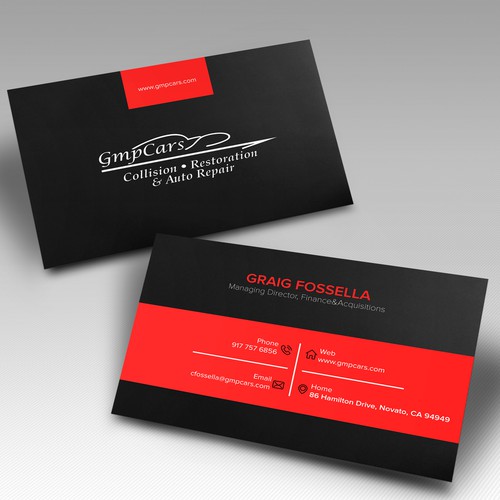 Business Cards for multi location Collision Shop