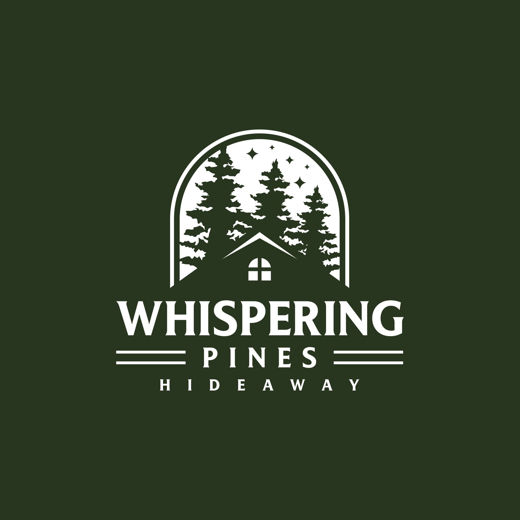 Design a logo for a new cozy Airbnb in the woods for guest looking for adventure and nature.