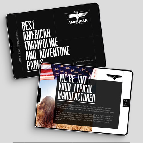 Modern Booklet Design for Trampoline Park