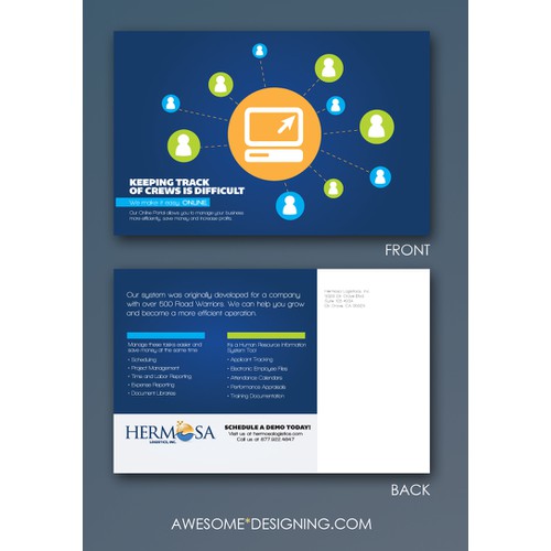 Creative Mind Wanted to Design New postcard for Hermosa Logistics, Inc.