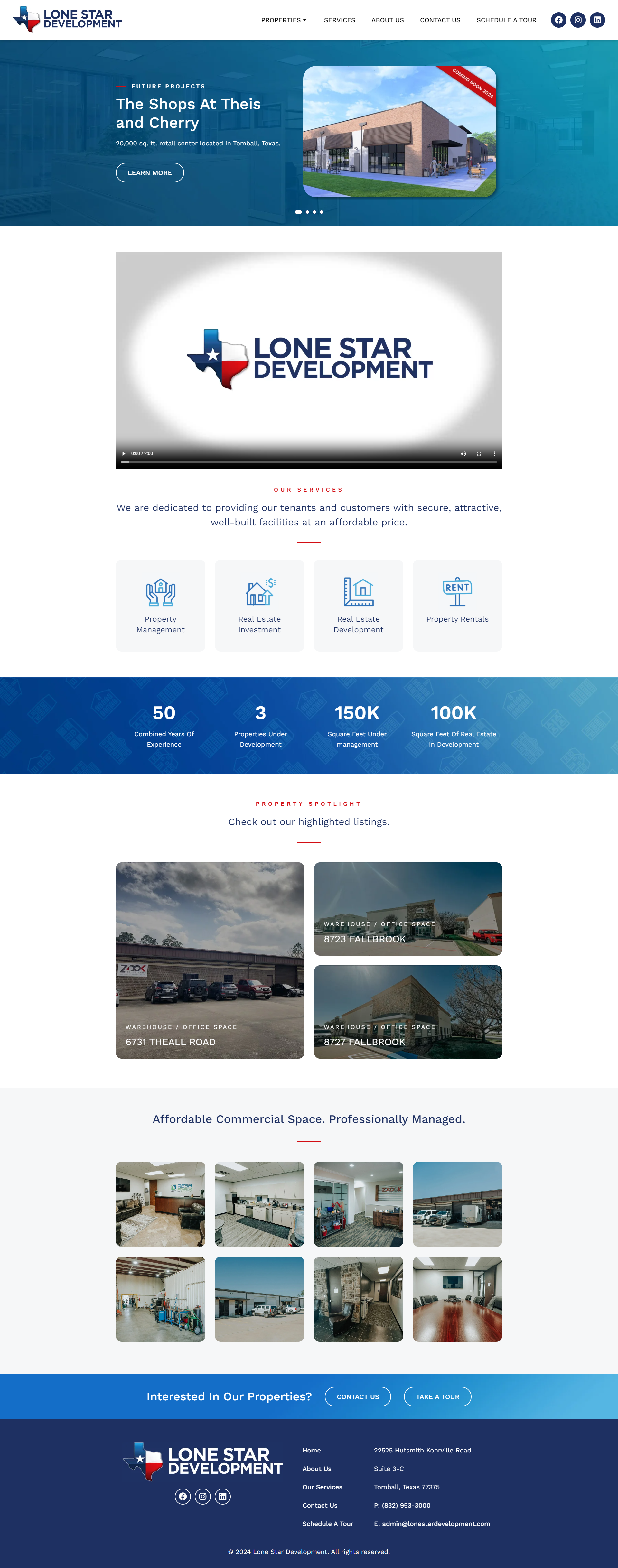 Minor Updates - https://lonestardevelopment.com/