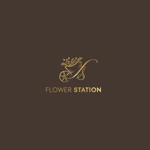 Logo design for flower station