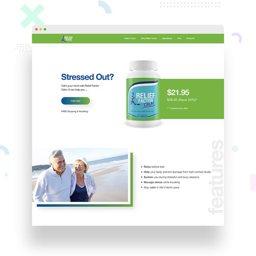 Conversion Optimized Product Landing Page