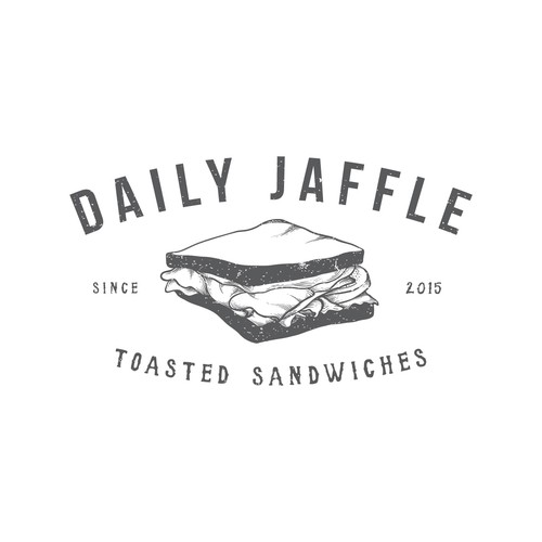 vintage logo for daily jaffle