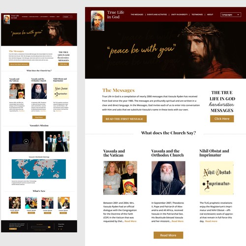 True Life In God Concept Website 