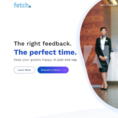 Hotel Survey web app UI design